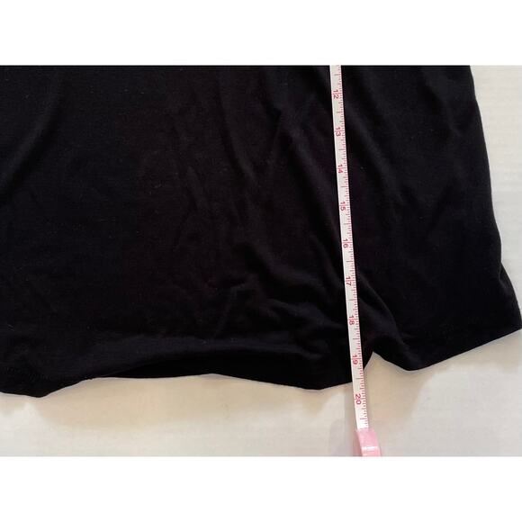 PJ Salvage Black Stretch Frayed Edge Lace Camisole Spaghetti Straps, Size M - Picture 10 of 10